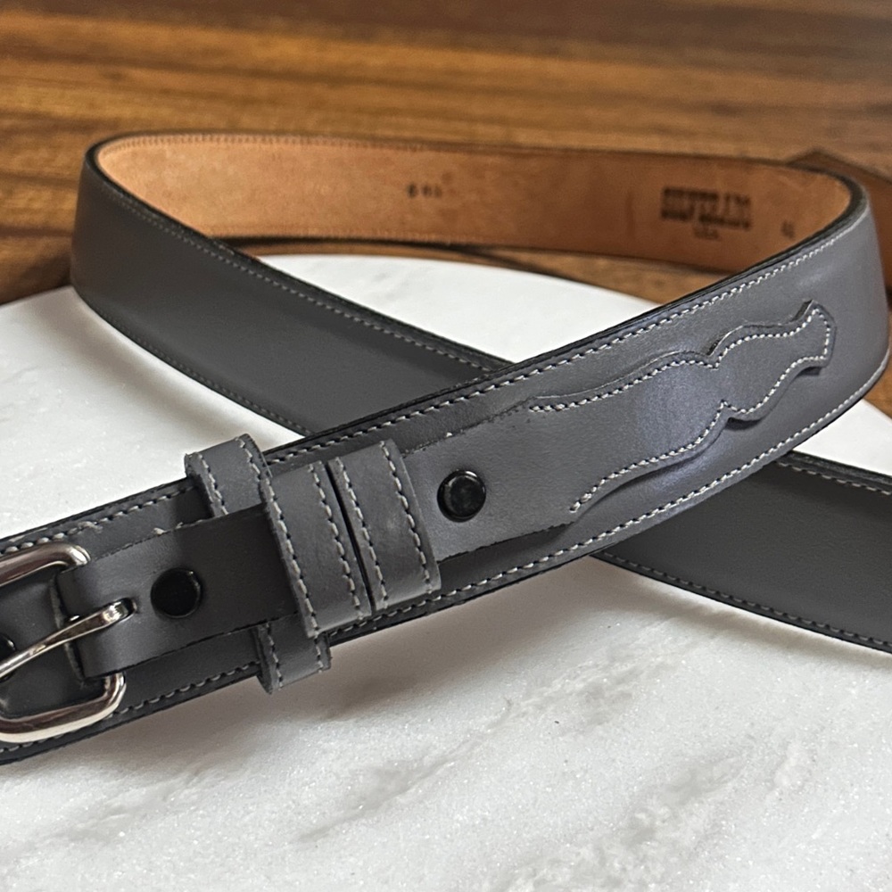 Silverado ~Vintage ~Men’s Size 44 (X-Large) ~ Gray ~ Leather Western Ranger Belt
